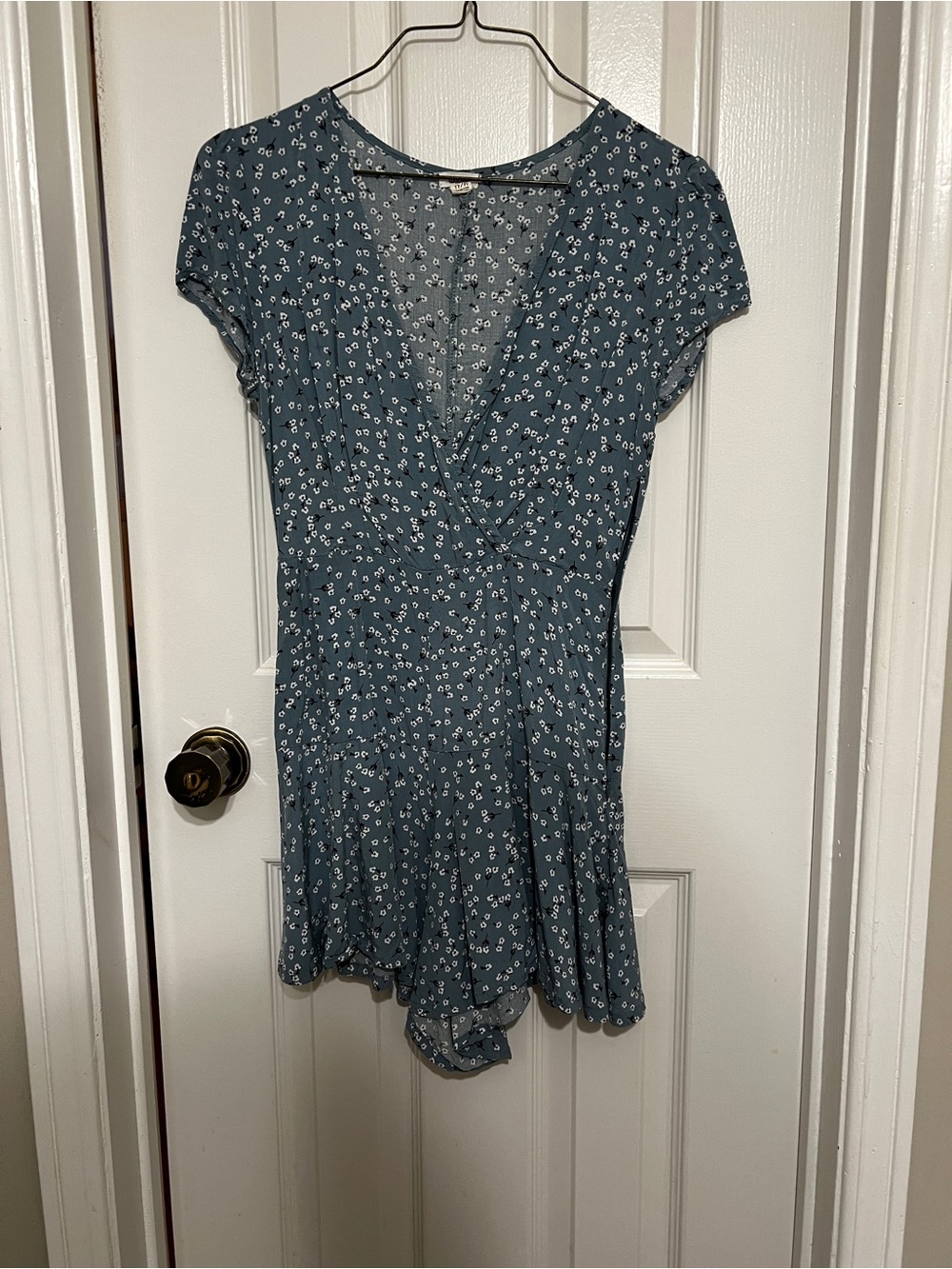 Garage Blue Floral Mini Dress